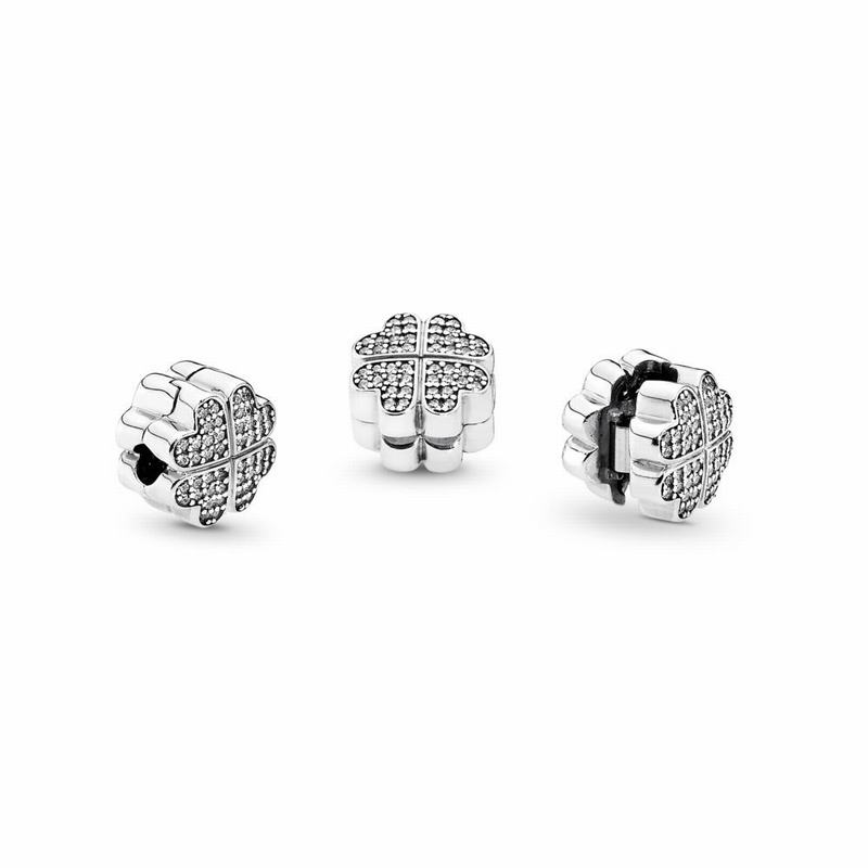 Pandora Petals Of Love Charm - Sterling Silver/Cubic Zirconia - Canada | TZ4542IN